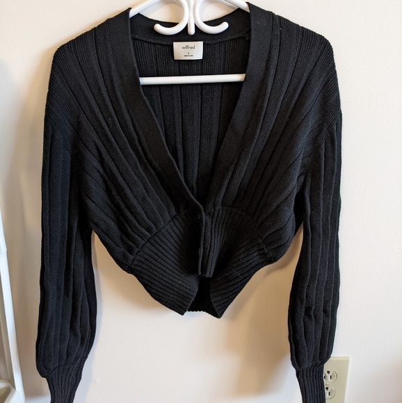 Aritzia Wilfred Thais Cardigan/ Plunge Front Cardigan - Picture 2 of 4